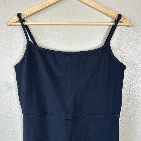 Aritzia Wilfred Free Womens Large Flare Leg Jumpsuit Lounge Minimalist Black - Picture 5 of 6